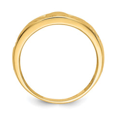 14k Polished Men's Claddagh Band 14k Polished Men's Claddagh Band