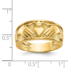 14k Polished Men's Claddagh Band 14k Polished Men's Claddagh Band