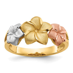 14k Tri-color Plumeria Ring 14k Tri-color Plumeria Ring