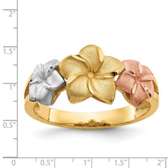 14k Tri-color Plumeria Ring 14k Tri-color Plumeria Ring