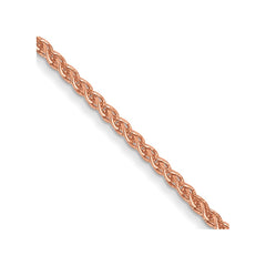 14K Rose Gold 20 inch 1mm Solid Polished Spiga with Lobster Clasp Chain 14K Rose Gold 20 inch 1mm Solid Polished Spiga with Lobster Clasp Chain