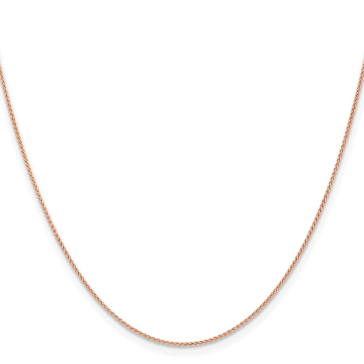 14K Rose Gold 20 inch 1mm Solid Polished Spiga with Lobster Clasp Chain 14K Rose Gold 20 inch 1mm Solid Polished Spiga with Lobster Clasp Chain
