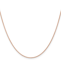 14K Rose Gold 20 inch 1mm Solid Polished Spiga with Lobster Clasp Chain 14K Rose Gold 20 inch 1mm Solid Polished Spiga with Lobster Clasp Chain