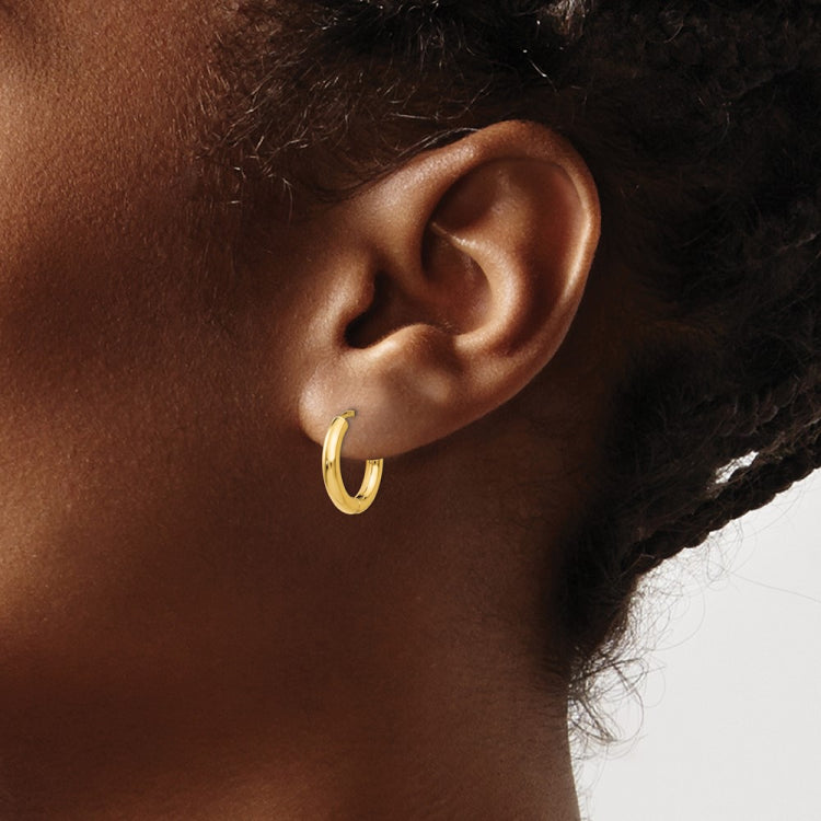 14k Polished Hollow Hoop Earrings 14k Polished Hollow Hoop Earrings