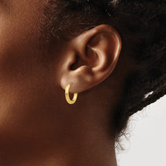 14k Polished Hollow Hoop Earrings 14k Polished Hollow Hoop Earrings