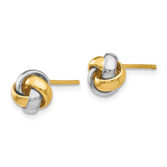 14k Two-tone Knot Post Earrings 14k Two-tone Knot Post Earrings
