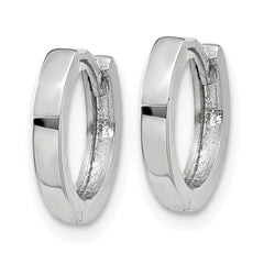 14k White Gold Round Hinged Hoop Earrings 14k White Gold Round Hinged Hoop Earrings