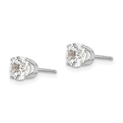 14k White Gold 5mm CZ stud earrings 14k White Gold 5mm CZ stud earrings