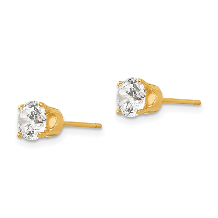 14k 5.5mm CZ stud earrings 14k 5.5mm CZ stud earrings