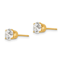 14k 5.5mm CZ stud earrings 14k 5.5mm CZ stud earrings