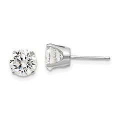14k White Gold 6.5mm CZ stud earrings 14k White Gold 6.5mm CZ stud earrings