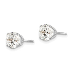 14k White Gold 6.5mm CZ stud earrings 14k White Gold 6.5mm CZ stud earrings