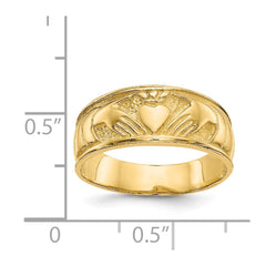 14k Ladies Claddagh Band 14k Ladies Claddagh Band