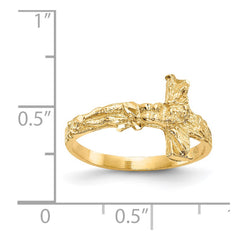 14K Diamond-cut Crucifix Ring 14K Diamond-cut Crucifix Ring