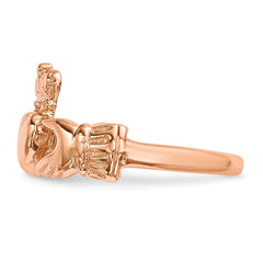 14k Rose Gold Polished Claddagh Ring 14k Rose Gold Polished Claddagh Ring