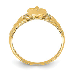 14k Polished Claddagh Ring 14k Polished Claddagh Ring