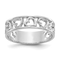 14k White Gold Heart Ring 14k White Gold Heart Ring