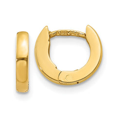 14k Polished Round Hinged Hoop Earrings 14k Polished Round Hinged Hoop Earrings