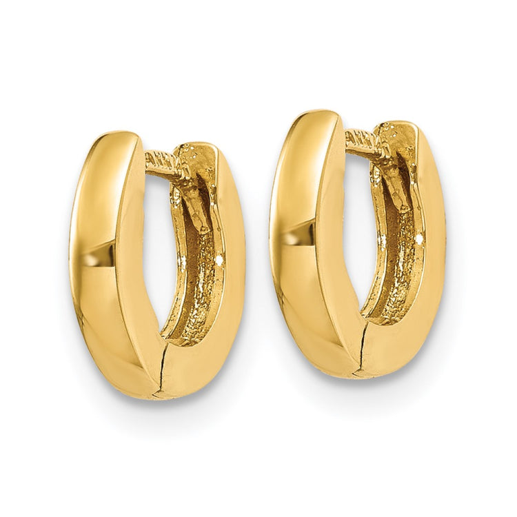 14k Polished Round Hinged Hoop Earrings 14k Polished Round Hinged Hoop Earrings