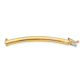 14k 4mm Lightweight Domed Omega 2 inch Extender for Necklace