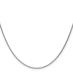 14K White Gold 18 inch 1mm Round Open Link Cable with Lobster Clasp Chain 14K White Gold 18 inch 1mm Round Open Link Cable with Lobster Clasp Chain