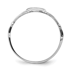 14k White Gold Polished Claddagh Ring 14k White Gold Polished Claddagh Ring