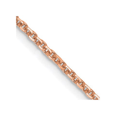 14K Rose Gold 18 inch 1.4mm Diamond-cut Cable with Lobster Clasp Chain 14K Rose Gold 18 inch 1.4mm Diamond-cut Cable with Lobster Clasp Chain