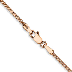 14K Rose Gold 18 inch 1.7mm Diamond-cut Spiga with Lobster Clasp Chain 14K Rose Gold 18 inch 1.7mm Diamond-cut Spiga with Lobster Clasp Chain