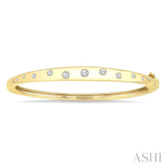 .50CTRDDM MOSAIC BANGLE YG 10K-G* .50CTRDDM MOSAIC BANGLE YG 10K-G*