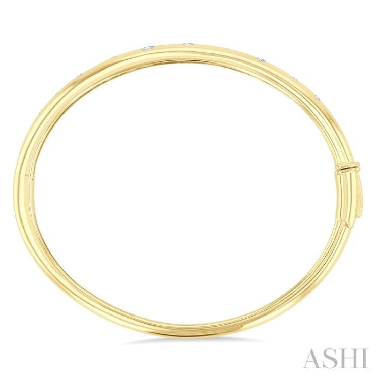 .50CTRDDM MOSAIC BANGLE YG 10K-G* .50CTRDDM MOSAIC BANGLE YG 10K-G*