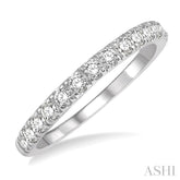 1/2 ctw Round Cut Diamond Wedding Band in 14K White Gold