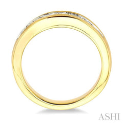 1/2 ctw Princess Cut Diamond Matching Wedding Band in 14K Yellow Gold 1/2 ctw Princess Cut Diamond Matching Wedding Band in 14K Yellow Gold
