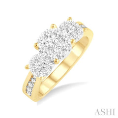 1/2 ctw Lovebright Round Cut Diamond Ring in 14K Yellow and White Gold 1/2 ctw Lovebright Round Cut Diamond Ring in 14K Yellow and White Gold