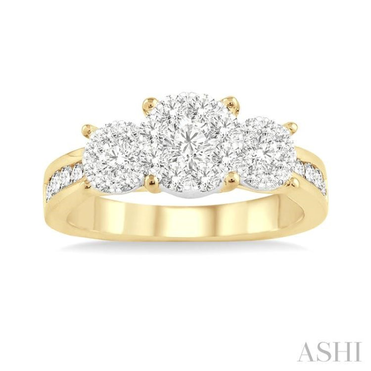 1/2 ctw Lovebright Round Cut Diamond Ring in 14K Yellow and White Gold 1/2 ctw Lovebright Round Cut Diamond Ring in 14K Yellow and White Gold