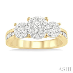 1 ctw Lovebright Round Cut Diamond Ring in 14K Yellow and White Gold 1 ctw Lovebright Round Cut Diamond Ring in 14K Yellow and White Gold