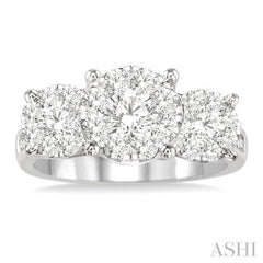 1 1/2 ctw Lovebright Round Cut Diamond Ring in 14K White Gold 1 1/2 ctw Lovebright Round Cut Diamond Ring in 14K White Gold