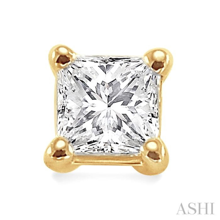 1 Ctw Princess Cut Diamond Stud Earrings in 14K Yellow Gold 1 Ctw Princess Cut Diamond Stud Earrings in 14K Yellow Gold