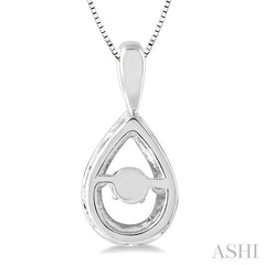 1/3 Ctw Diamond Emotion Pendant in 14K White Gold with Chain 1/3 Ctw Diamond Emotion Pendant in 14K White Gold with Chain