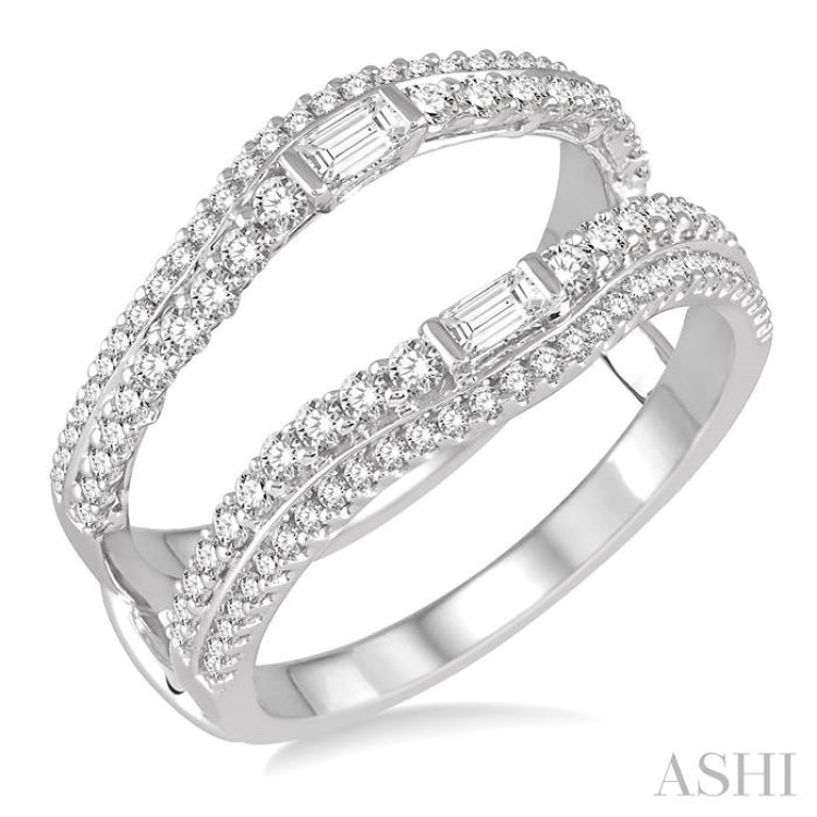3/4 ctw Diamond Insert Ring in 14K White Gold 3/4 ctw Diamond Insert Ring in 14K White Gold