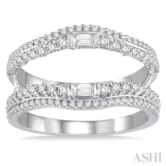 3/4 ctw Diamond Insert Ring in 14K White Gold 3/4 ctw Diamond Insert Ring in 14K White Gold