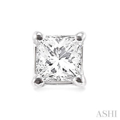 1/3 Ctw Princess Cut Diamond Stud Earrings in 14K White Gold 1/3 Ctw Princess Cut Diamond Stud Earrings in 14K White Gold