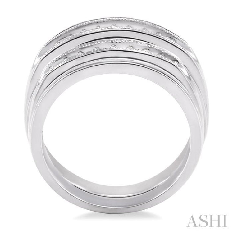 1/4 ctw Round Cut Diamond Duos Ring Set in 14K White Gold 1/4 ctw Round Cut Diamond Duos Ring Set in 14K White Gold