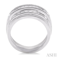 1/4 ctw Round Cut Diamond Duos Ring Set in 14K White Gold 1/4 ctw Round Cut Diamond Duos Ring Set in 14K White Gold