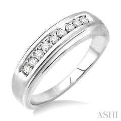 1/6 ctw Round Diamond Men's Ring in 14K White Gold 1/6 ctw Round Diamond Men's Ring in 14K White Gold