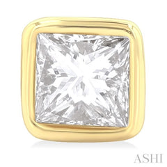 1/5 Ctw Petite Bezel Set Princess Cut Diamond Fashion Stud Earring in 10K Yellow Gold 1/5 Ctw Petite Bezel Set Princess Cut Diamond Fashion Stud Earring in 10K Yellow Gold