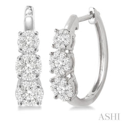 3/4 ctw Diamond Lovebright Earrings in 14K White Gold 3/4 ctw Diamond Lovebright Earrings in 14K White Gold