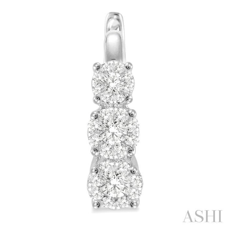 3/4 ctw Diamond Lovebright Earrings in 14K White Gold 3/4 ctw Diamond Lovebright Earrings in 14K White Gold