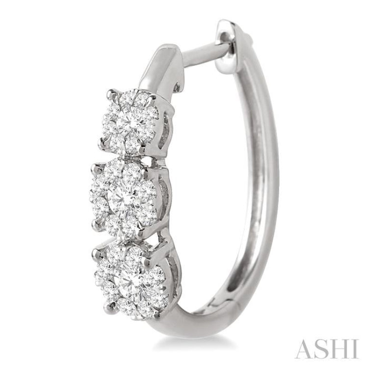 3/4 ctw Diamond Lovebright Earrings in 14K White Gold 3/4 ctw Diamond Lovebright Earrings in 14K White Gold