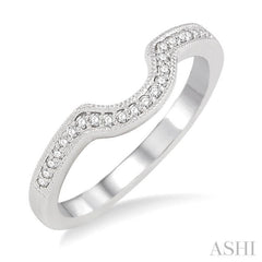 1/10 Ctw Round Cut Diamond Wedding Band in 14K White Gold 1/10 Ctw Round Cut Diamond Wedding Band in 14K White Gold