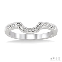 1/10 Ctw Round Cut Diamond Wedding Band in 14K White Gold 1/10 Ctw Round Cut Diamond Wedding Band in 14K White Gold